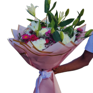 Un bouquet céleste aux couleurs aériennes.