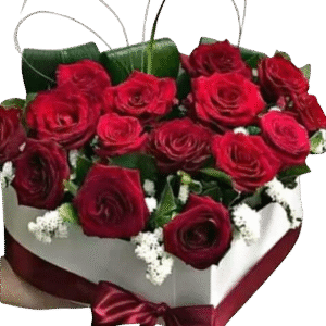 Un bouquet rouge passion et précieux.