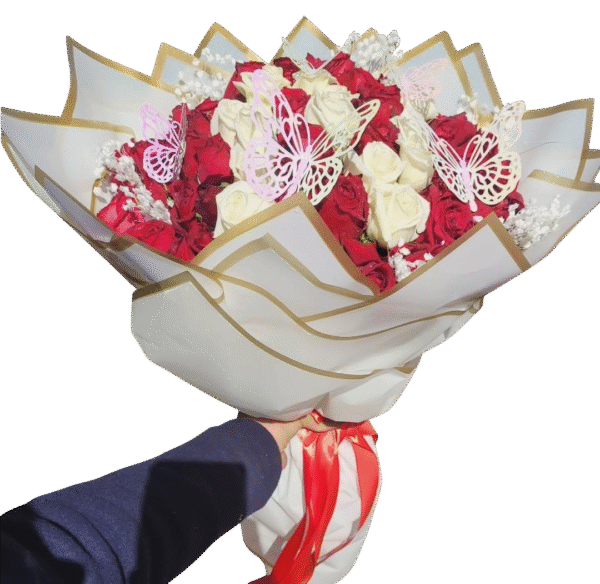 Un bouquet tendre pour un être précieux.