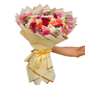 Un bouquet tendre et affectueux.