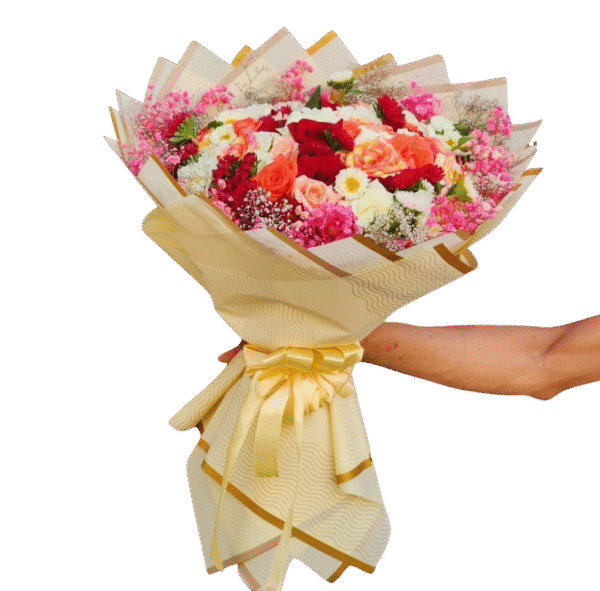 Un bouquet tendre et affectueux.