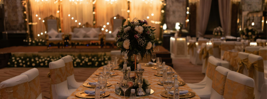 Décoration florale de mariage à Marrakech